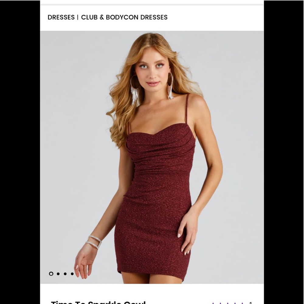 Windsor time to sparkle cowl neck mini dress